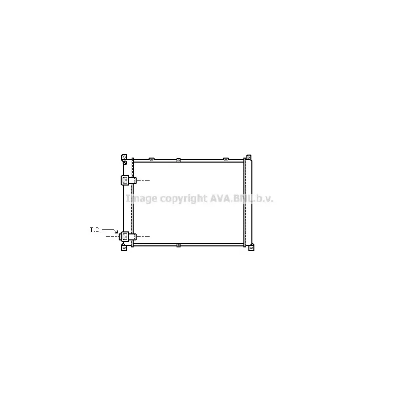 Radiateur, refroidissement du moteur AVA QUALITY COOLING RT2140
