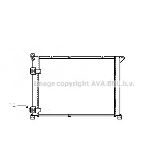 Radiateur, refroidissement du moteur AVA QUALITY COOLING RT2141