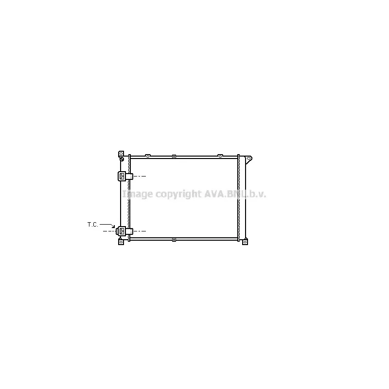 Radiateur, refroidissement du moteur AVA QUALITY COOLING RT2141