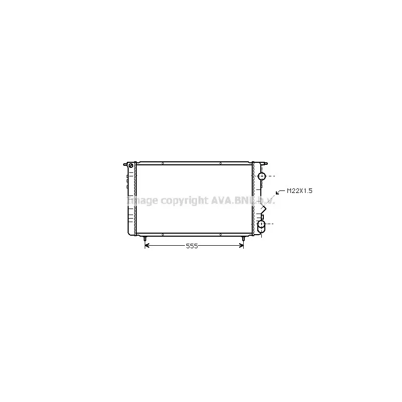 Radiateur, refroidissement du moteur AVA QUALITY COOLING RT2150