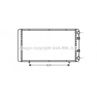 Radiateur, refroidissement du moteur AVA QUALITY COOLING RT2156