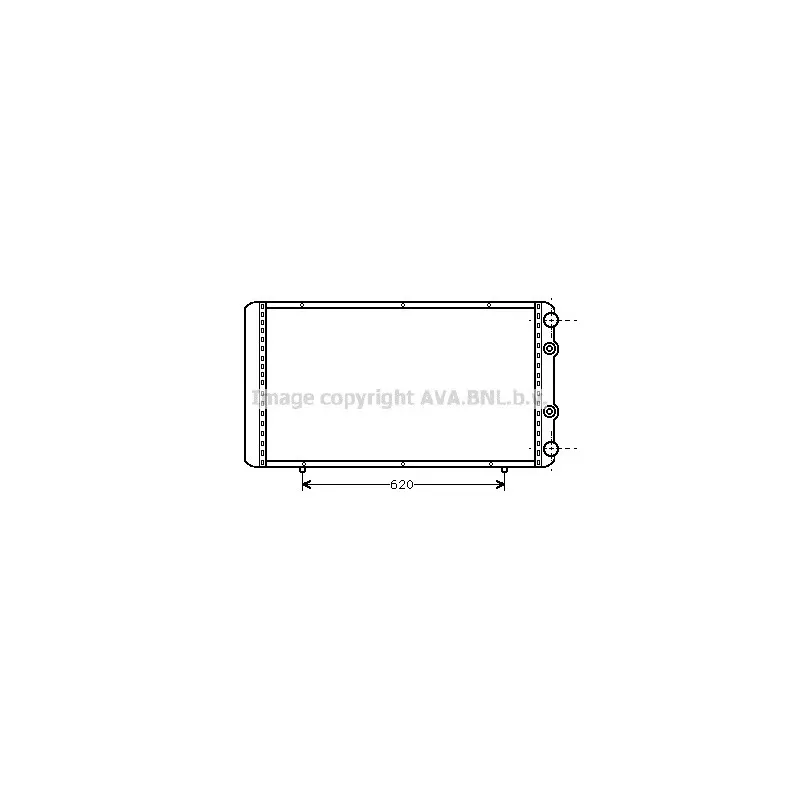 Radiateur, refroidissement du moteur AVA QUALITY COOLING RT2156