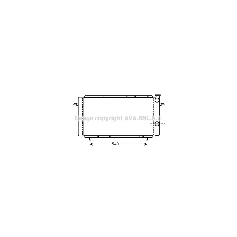 Radiateur, refroidissement du moteur AVA QUALITY COOLING RT2160