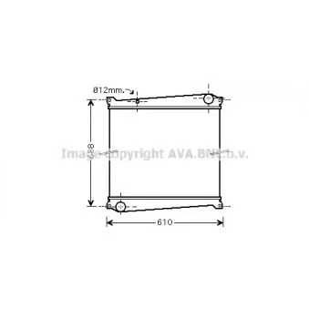 Radiateur, refroidissement du moteur AVA QUALITY COOLING RT2379
