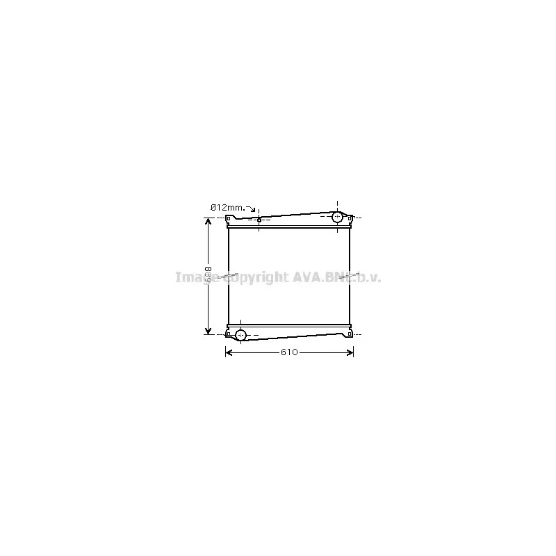 Radiateur, refroidissement du moteur AVA QUALITY COOLING RT2379