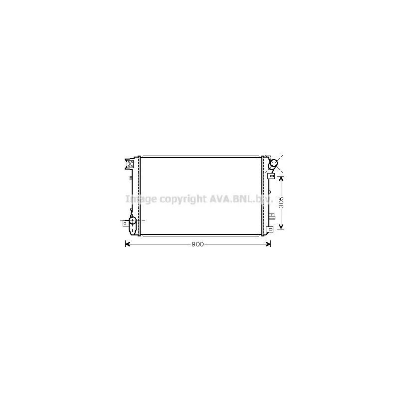 Radiateur, refroidissement du moteur AVA QUALITY COOLING RT2408