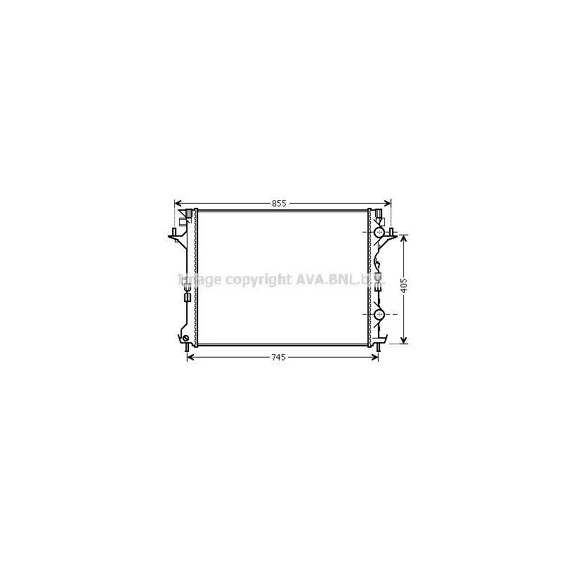 Radiateur, refroidissement du moteur AVA QUALITY COOLING RT2421
