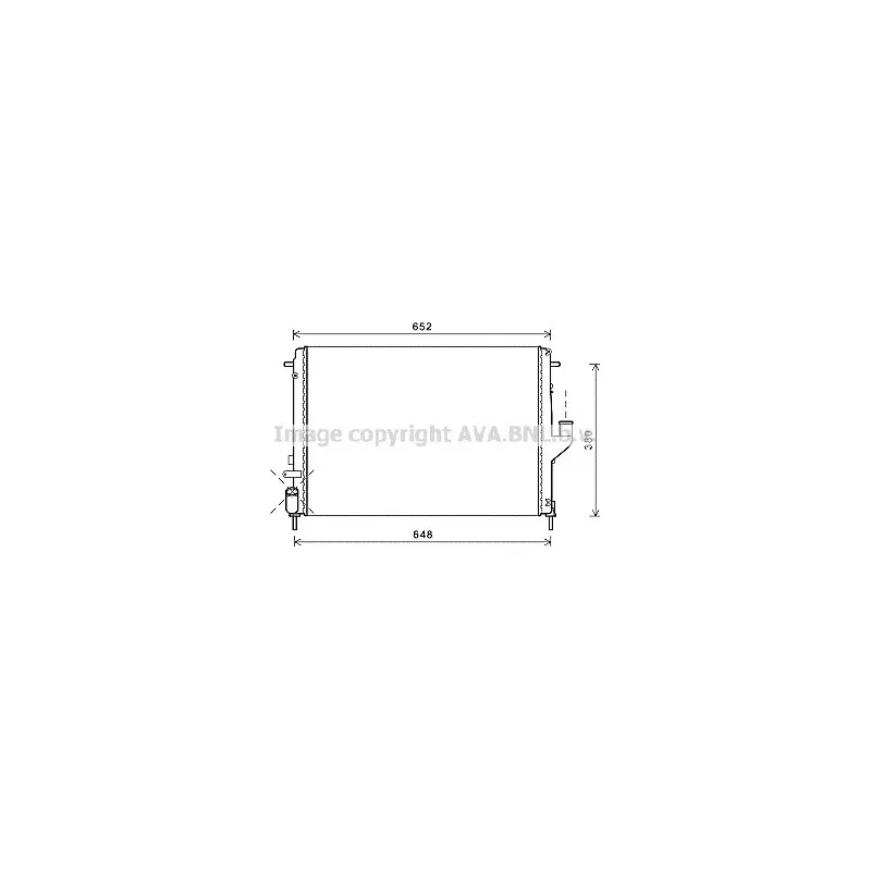 Radiateur, refroidissement du moteur AVA QUALITY COOLING RT2478