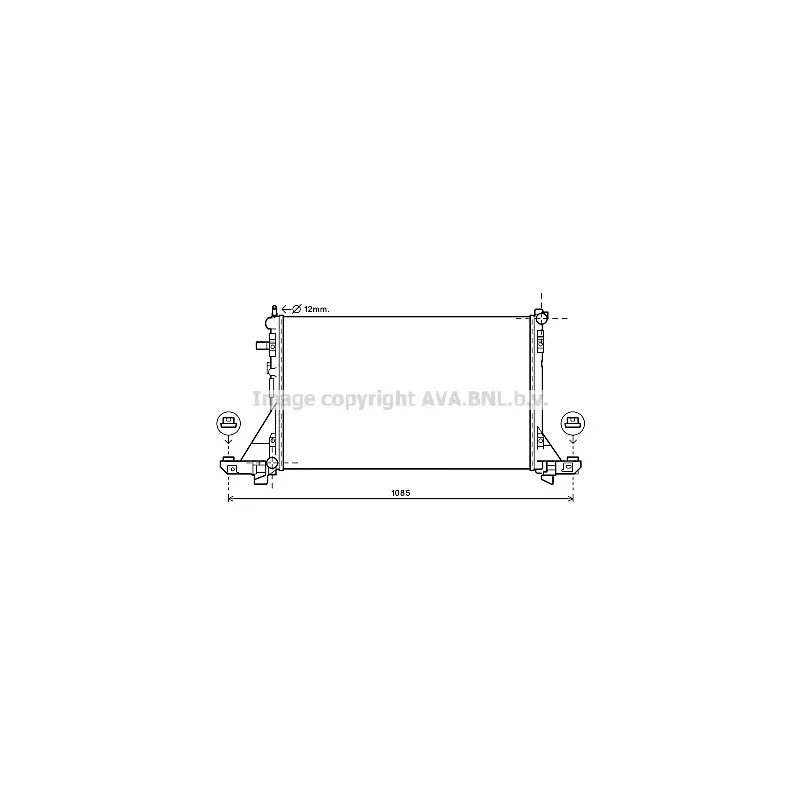 Radiateur, refroidissement du moteur AVA QUALITY COOLING RT2560