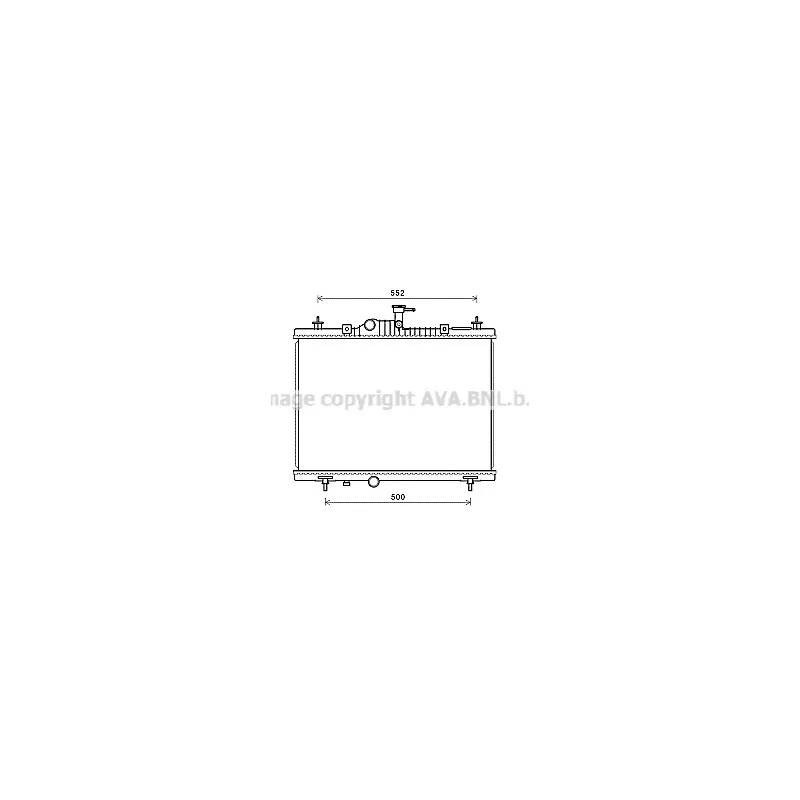 Radiateur, refroidissement du moteur AVA QUALITY COOLING RT2603