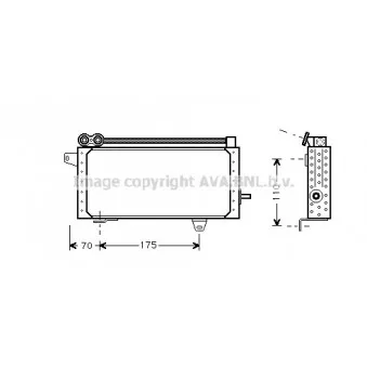Radiateur d'huile AVA QUALITY COOLING RT3145