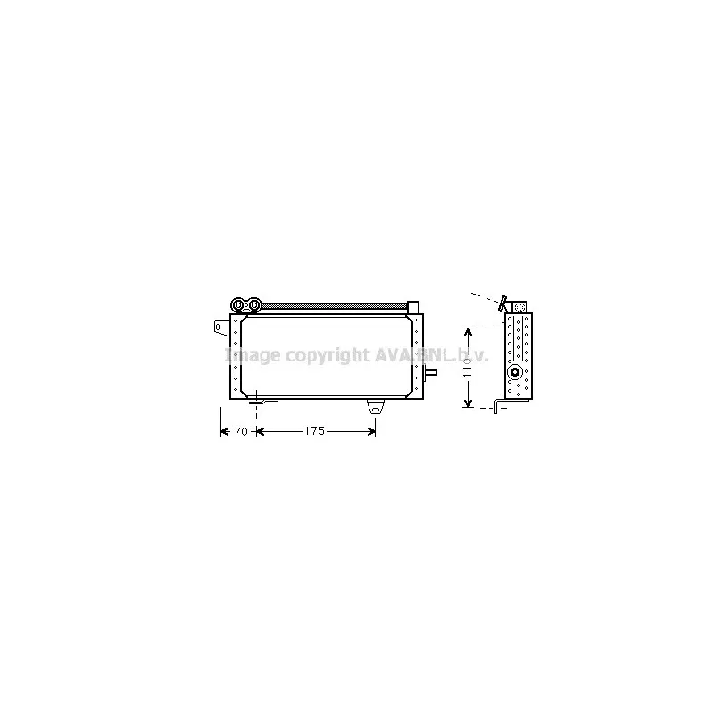 Radiateur d'huile AVA QUALITY COOLING RT3145