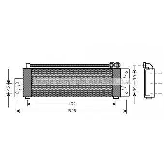 Radiateur d'huile AVA QUALITY COOLING RT3207
