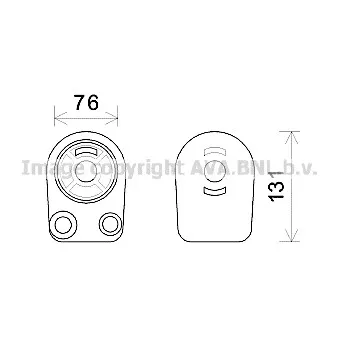 Radiateur d'huile AVA QUALITY COOLING RT3607