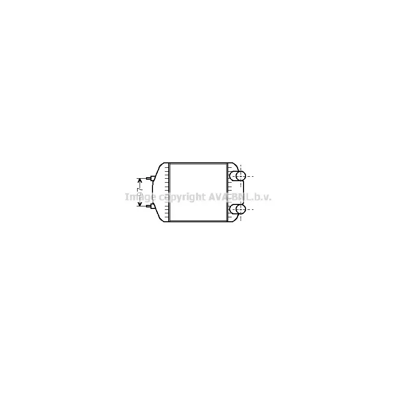 Intercooler, échangeur AVA QUALITY COOLING RT4057