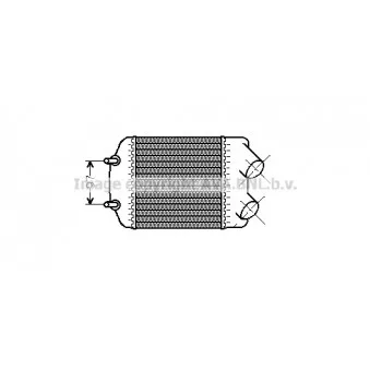 Intercooler, échangeur AVA QUALITY COOLING RT4148