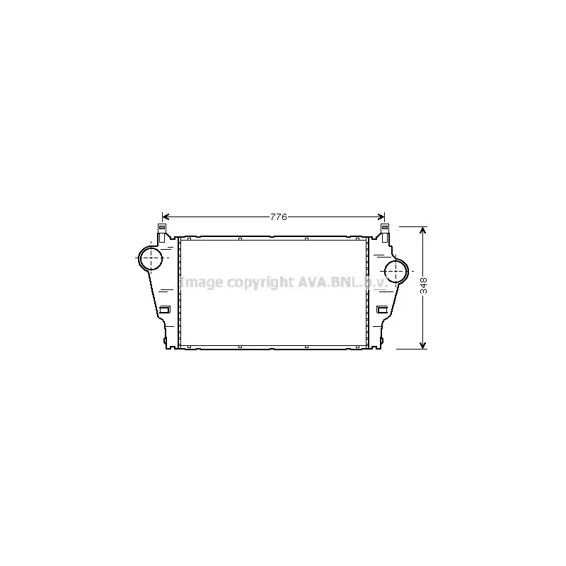 Intercooler, échangeur AVA QUALITY COOLING RT4295