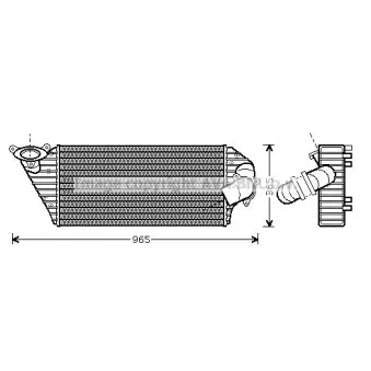 Intercooler, échangeur AVA QUALITY COOLING RT4298