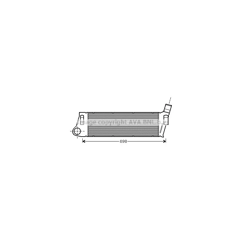 Intercooler, échangeur AVA QUALITY COOLING RT4316