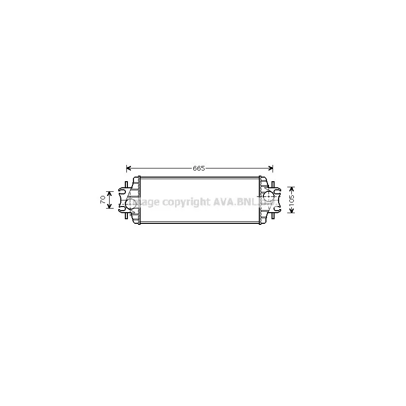 Intercooler, échangeur AVA QUALITY COOLING RT4328