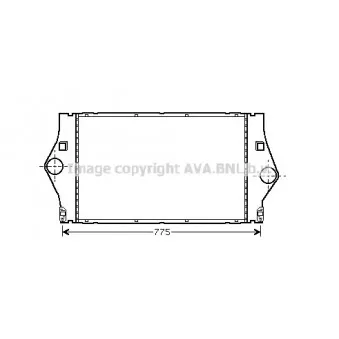 Intercooler, échangeur AVA QUALITY COOLING RT4363