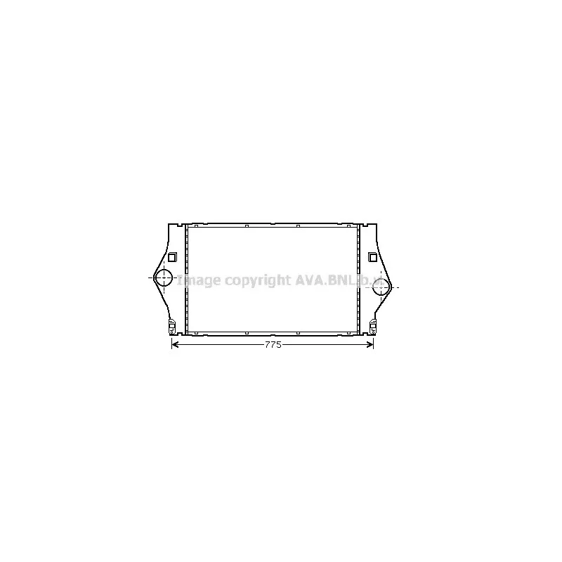 Intercooler, échangeur AVA QUALITY COOLING RT4363