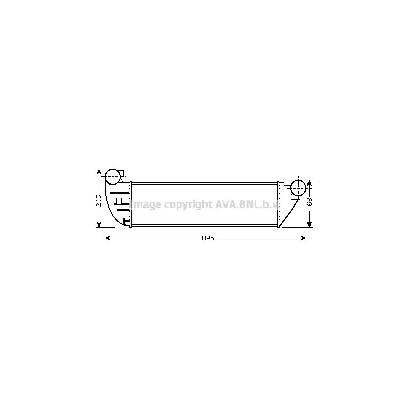 Intercooler, échangeur AVA QUALITY COOLING RT4397