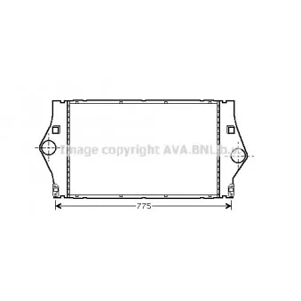 Intercooler, échangeur AVA QUALITY COOLING RT4447