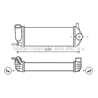 Intercooler, échangeur AVA QUALITY COOLING RT4484