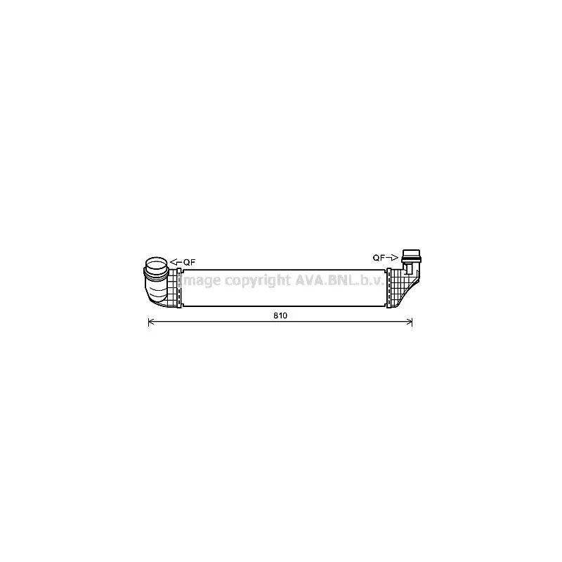 Intercooler, échangeur AVA QUALITY COOLING RT4614