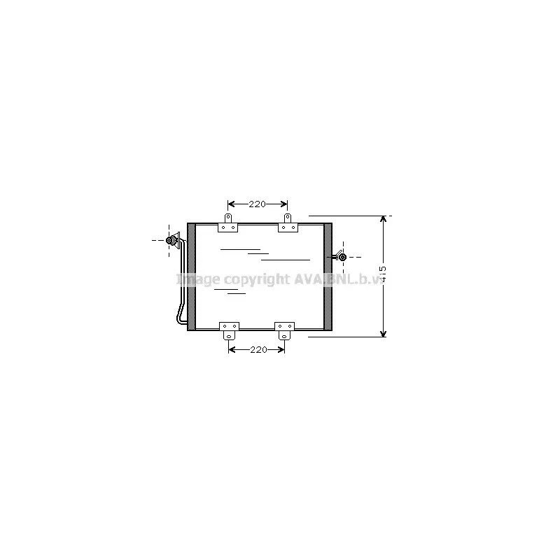 Condenseur, climatisation AVA QUALITY COOLING RT5176