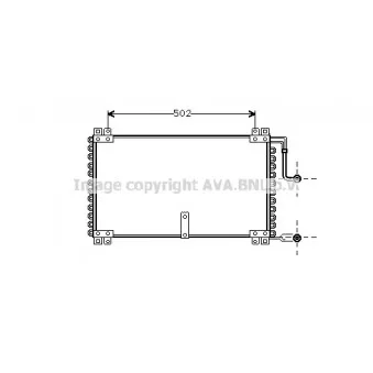 Condenseur, climatisation AVA QUALITY COOLING RT5178