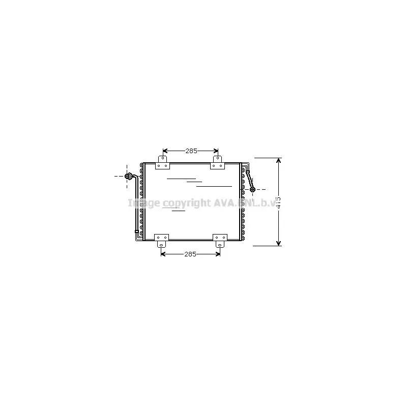 Condenseur, climatisation AVA QUALITY COOLING RT5180