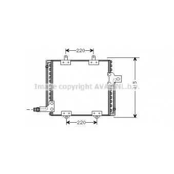 Condenseur, climatisation AVA QUALITY COOLING RT5181