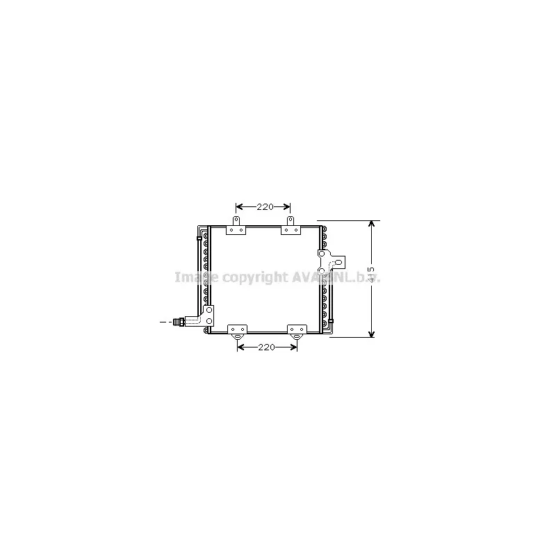 Condenseur, climatisation AVA QUALITY COOLING RT5181