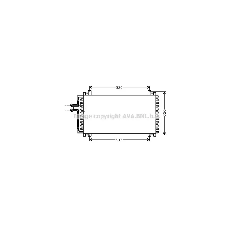 Condenseur, climatisation AVA QUALITY COOLING RT5183