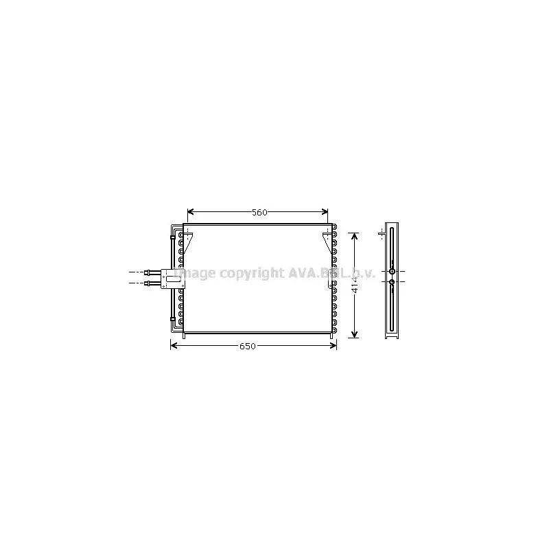 Condenseur, climatisation AVA QUALITY COOLING RT5189