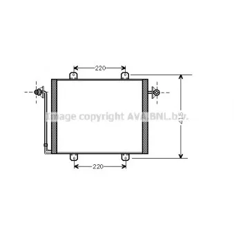 Condenseur, climatisation AVA QUALITY COOLING RT5190