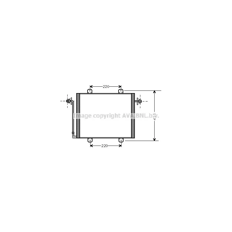 Condenseur, climatisation AVA QUALITY COOLING RT5190