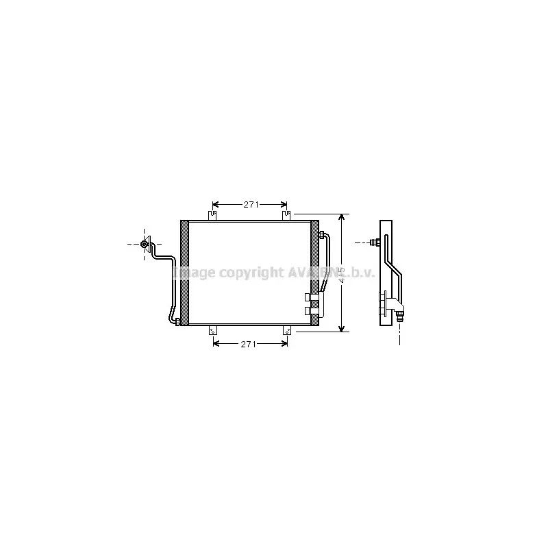 Condenseur, climatisation AVA QUALITY COOLING RT5191