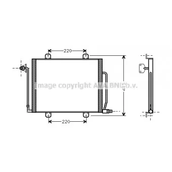 Condenseur, climatisation AVA QUALITY COOLING RT5194