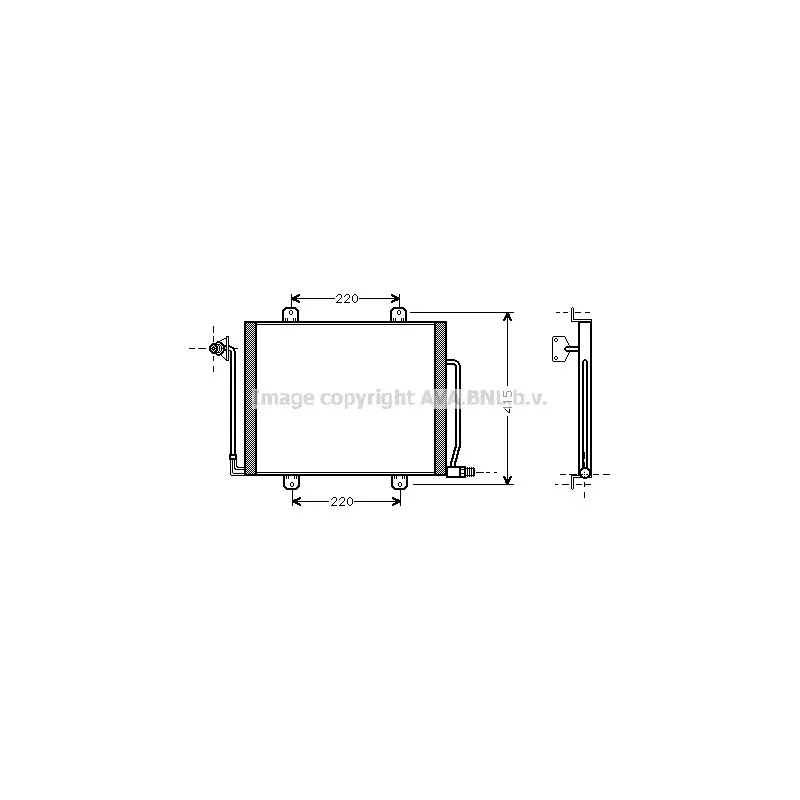 Condenseur, climatisation AVA QUALITY COOLING RT5194