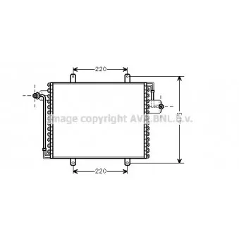 Condenseur, climatisation AVA QUALITY COOLING RT5195