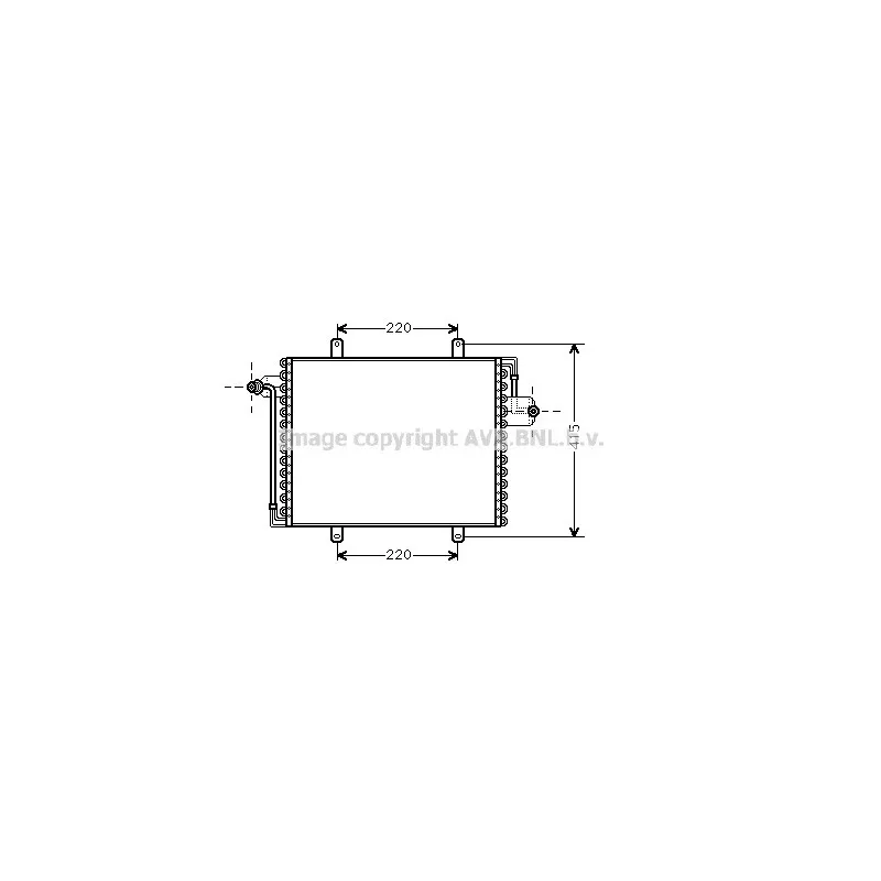 Condenseur, climatisation AVA QUALITY COOLING RT5195