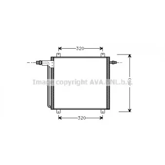 Condenseur, climatisation AVA QUALITY COOLING RT5200