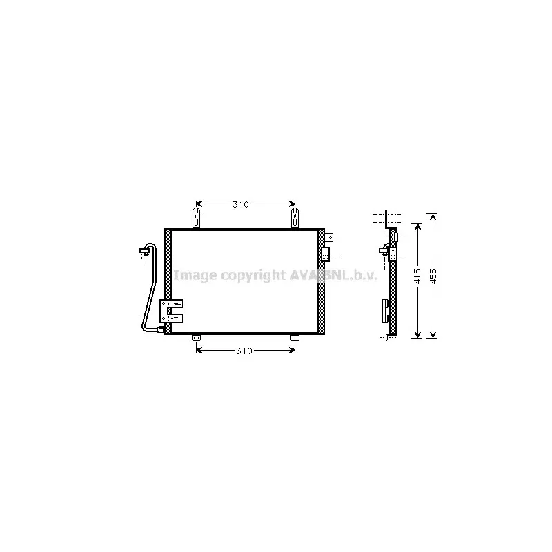 Condenseur, climatisation AVA QUALITY COOLING RT5221