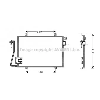 Condenseur, climatisation AVA QUALITY COOLING RT5232