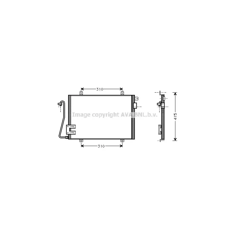 Condenseur, climatisation AVA QUALITY COOLING RT5232
