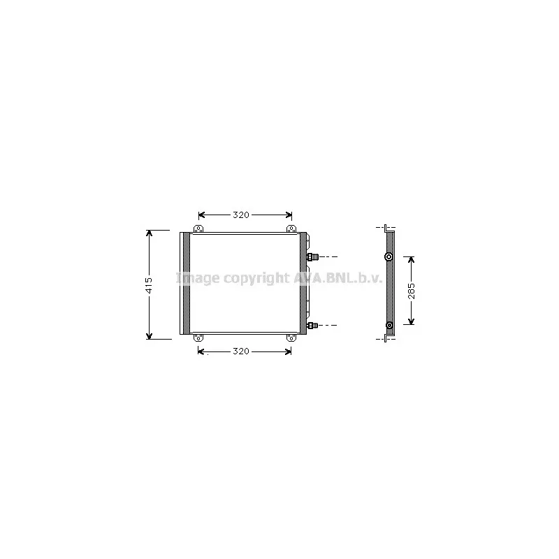 Condenseur, climatisation AVA QUALITY COOLING RT5235