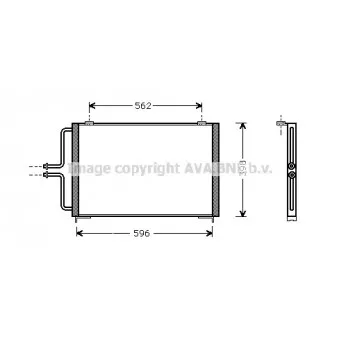 Condenseur, climatisation AVA QUALITY COOLING RT5236